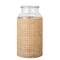 Hello Honey® Bloomingville Clear Glass Vase with Woven Natural Cane Sleeve